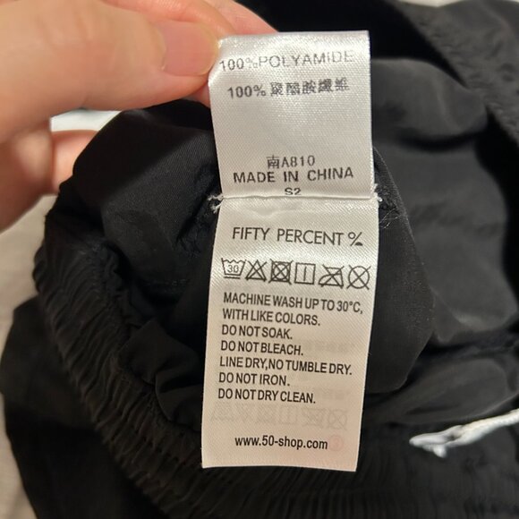 NWT FIFTY PERCENT Cargo Pants Black - Picture 8 of 13